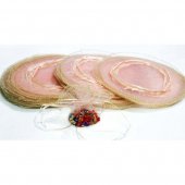 Saculeti Din Organza Rotunzi Somon 100/Set