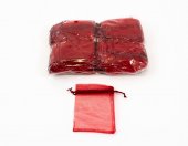 Saculeti Organza Dreptunghiulari 7cm/9cm 100/set Grena