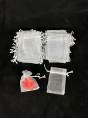 Saculeti Organza Dreptunghiulari 7cm/9cm 100/set Gri