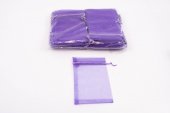 Saculeti Organza Dreptunghiulari 10cm/15cm 100/set Mov