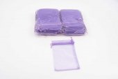 Saculeti Organza Dreptunghiulari 10cm/15cm 100/set Mov Deschis