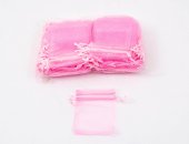 Saculeti Organza Dreptunghiulari 7cm/9cm 100/set Roz
