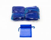 Saculeti Organza Dreptunghiulari 9cm/12cm 100/set Albastru