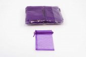 Saculeti Organza Dreptunghiulari 9cm/12cm 100/set Mov
