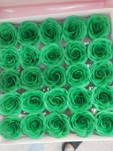 Trandafiri de Sapun, Verde, set 25, 7 cm