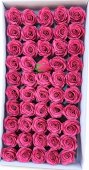 Set 50 Trandafiri de Sapun Parfumati Roz Cherry Aspect Criogenat 6-7 cm