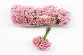 Stamine Artificiale, Roz Prafuit, 144/set, lungime 8-10 cm