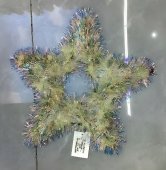 Stea decorativa din beteala irizata 32 cm