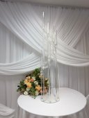 Suport Acrilic Transparent Pentru 8 Lumanari H130cm