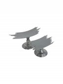 Suport Pentru Candy Bar Metalice Argintiu 2/Set