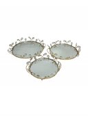 Suport Pentru Prajituri Tip Platou Rotunde 3/Set