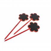 Tablita Lemn Cu Bat Floare 6/set
