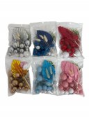 Toppere Decorative Bile Din Plastic Cu Sarmulita Si Evantai Din Hartie