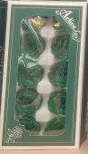 Trandafiri criogenati, 10 bucati/cutie, diametru 5 cm Verde Inchis