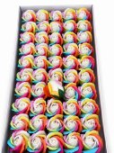 Trandafiri de Sapun 5 cm Premium Parfumati Rainbow Alb