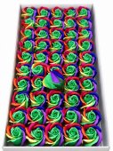 Trandafiri de Sapun 5 cm Premium Parfumati Rainbow Green