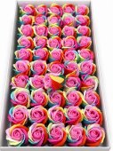Trandafiri de Sapun 5 cm Premium Parfumati Rainbow Pink 2