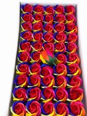 Trandafiri de Sapun 5 cm Premium Parfumati Rainbow Rosu