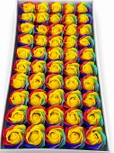 Trandafiri de Sapun 5 cm Premium Parfumati Rainbow Yellow