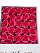 Trandafiri de Sapun Premium SuperParfumati, Deep PInk, 50 capete, 5 cm