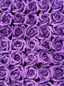 Trandafiri de Sapun Premium SuperParfumati, Medium Purple, 50 capete, 5 cm